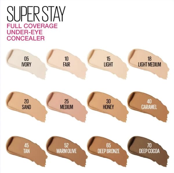 Maybelline Super Stay Full Coverage Under Eye Concealer-Caramel