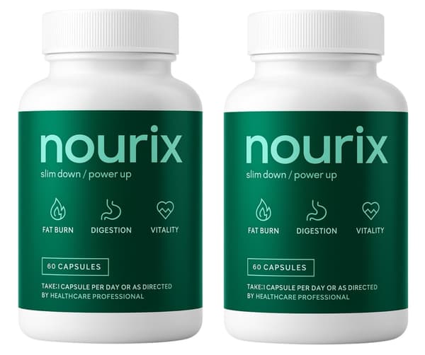 Nourix 2x60 kapsler til vægttab, premium urteformel
