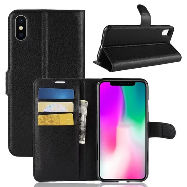 iPhone XR Plånboksfodral – Svart