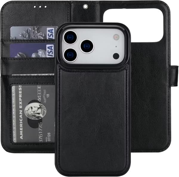 Magnetiskt Plånboksfodral iPhone 18 Pro – med Kortplatser & RFID-skydd