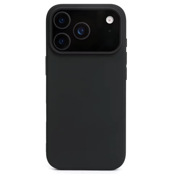 iPhone 18 Pro Mat Sort Silikonecover