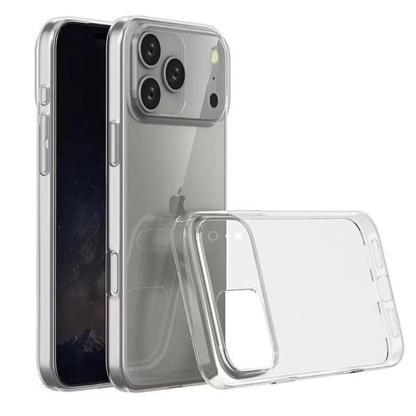 iPhone 18 Pro Transparent TPU-deksel – Ekstra Kamerabeskyttelse
