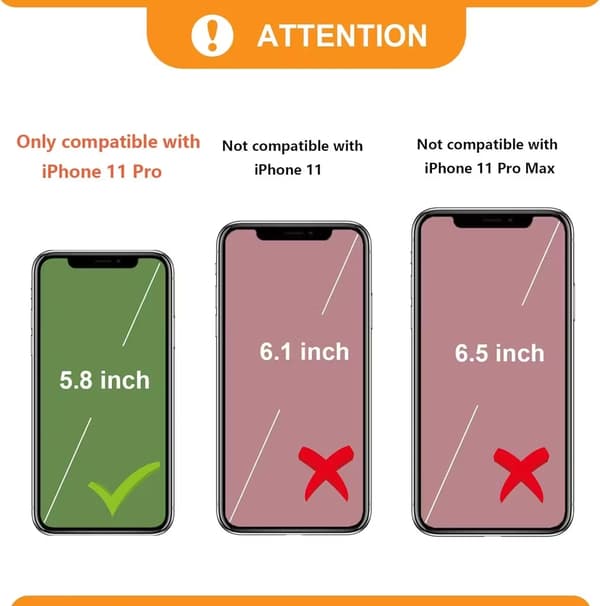Magnetiskt Plånboksfodral iPhone 11 Pro – med Kortplatser & RFID-skydd