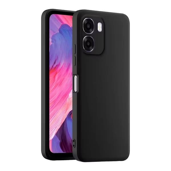 Oppo A6X 5G Mat Sort Cover – Slankt Beskyttelse & Perfekt Pasform