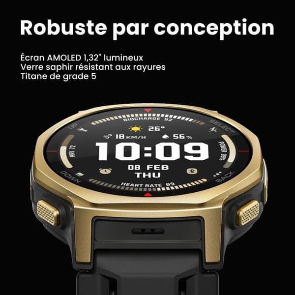 Amazfit T-Rex 3 Pro GPS Smartwatch 44 mm Sort (Tactic Black)