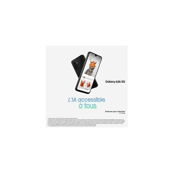 SAMSUNG Galaxy A26 5G Smartphone 128 GB Sort