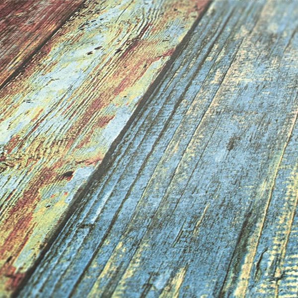 Tapet "Planches Used bleues" Blå 10mx 0,53 m
