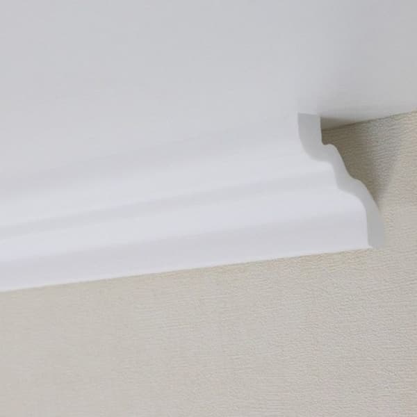 PROVISTON Taklist Polystyren 46 x 50 x 2000 mm Vit Taklist