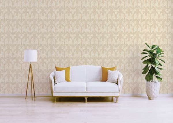 Barocktapet Nicolo M1-No.3774 Beige Gul Klassisk Barock