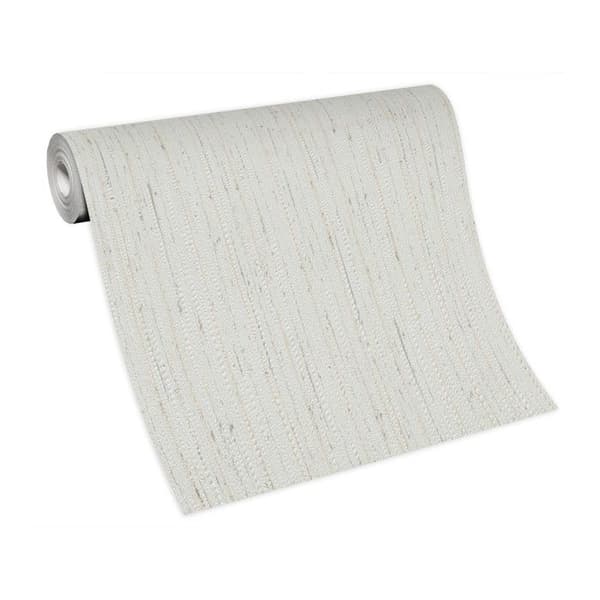 5879 - Tapet Duplex Textil Vit - Kollektion Habitat