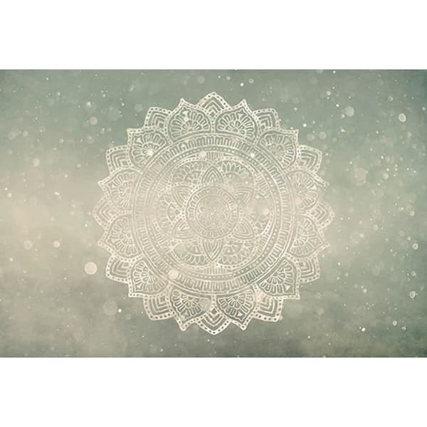 Oriental tapet M1-No.60185 Digitaltryck Grå Beige Mandala