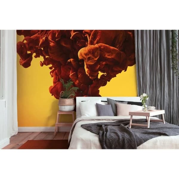 Tapet M1-No.60360 digitaltryck orange gul