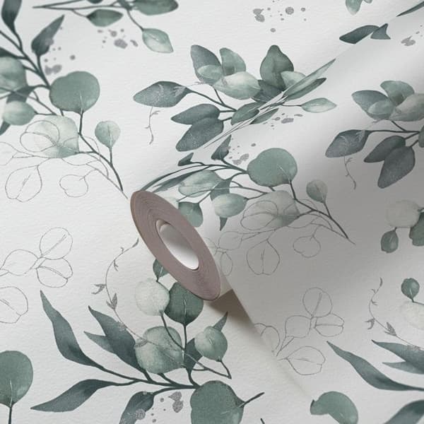 Fibertapet - vit - blommor / blommig - Mönstrade tapeter - Pure Elegance - A.S
