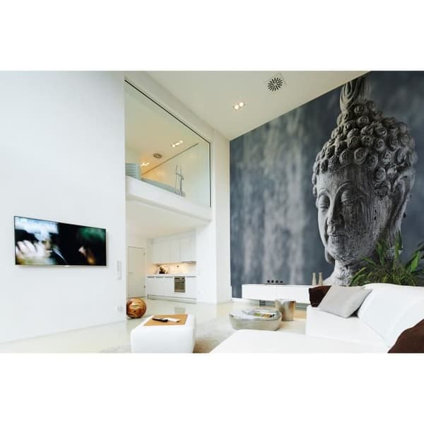 Tapet Wellness M1-No.60366 Digitaltryck Blå Grå Buddha