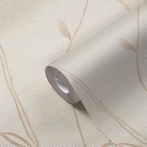 Non-woven tapeter - beige - träd / löv - Mönstrade tapeter - Pure Elegance - A.S