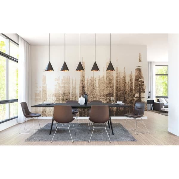 Tapet Stad M1-No.60280 Digitaltryck Beige Vit