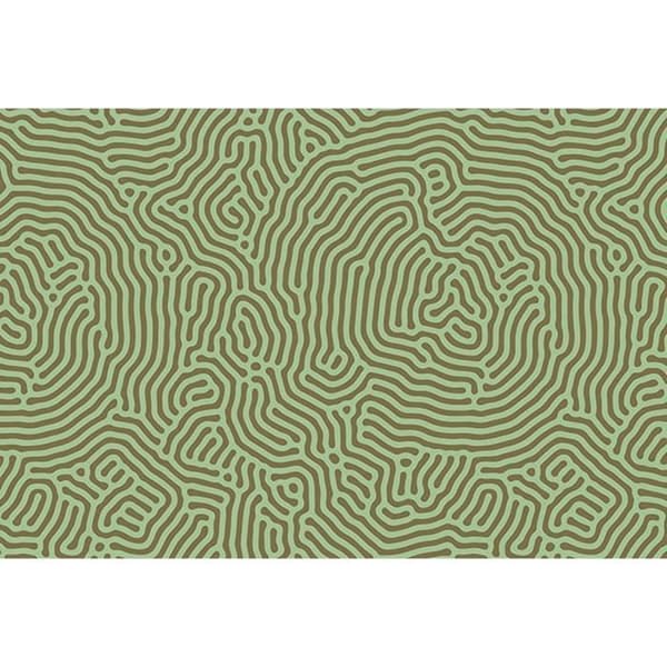 Abstract tapet M1-No.61391 Digitaltryck Grön Beige