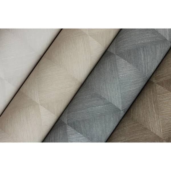 Rasch 687903 Non-woven tapet 3D-effekt 0,53 x 10,05 m Silver Grå