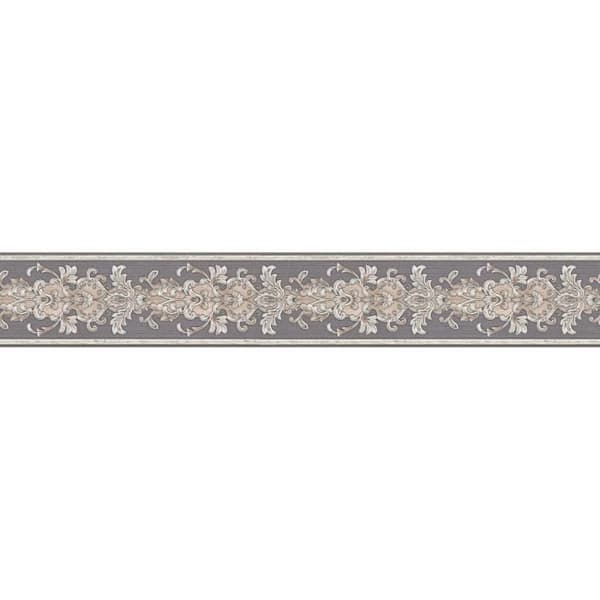A.S. Creation Only Borders 10 367301 tapet non-woven barock 0.1 m x 5 m grå