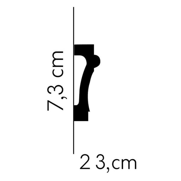 PROVISTON Cimaise 23 x 73 x 2000 mm Vit