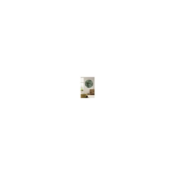 rund panoramatapet gröna blad - Ø 125 cm - 611731
