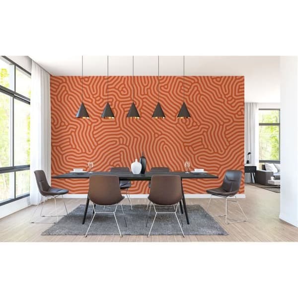 Abstrakt tapet M1-No.61393 Digitalt tryck Orange