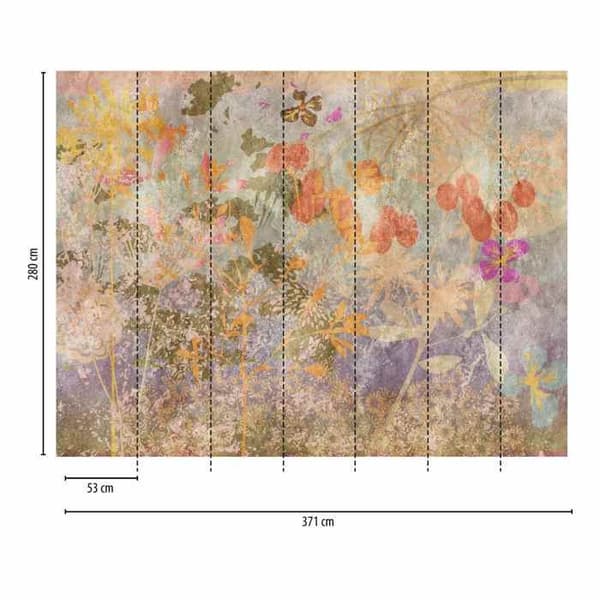 Panoramatapeter - A.S. CREATION - Naturblommor - Vit - Non-woven