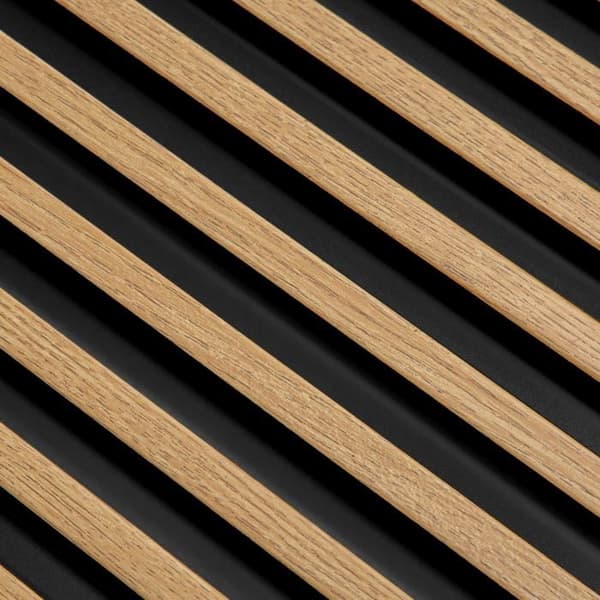 PROVISTON 3D väggpaneler 2700 x 120 mm Ek Natur Akustisk panel