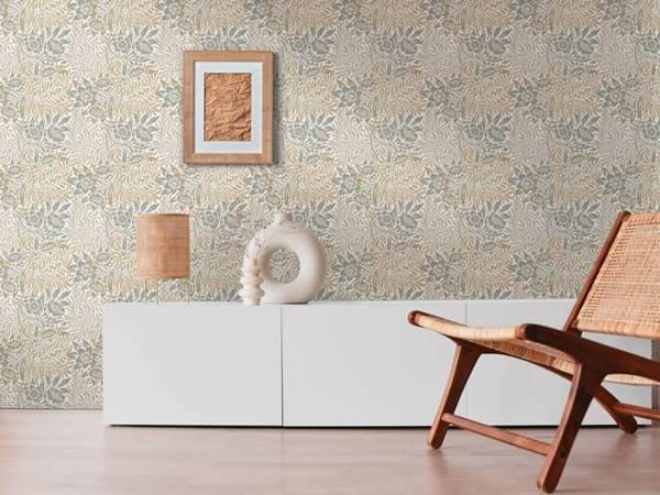 A.S. Creation Konst av Eden 390583 Vinyltapet Blommor 10.05 x 0.53 m Vit