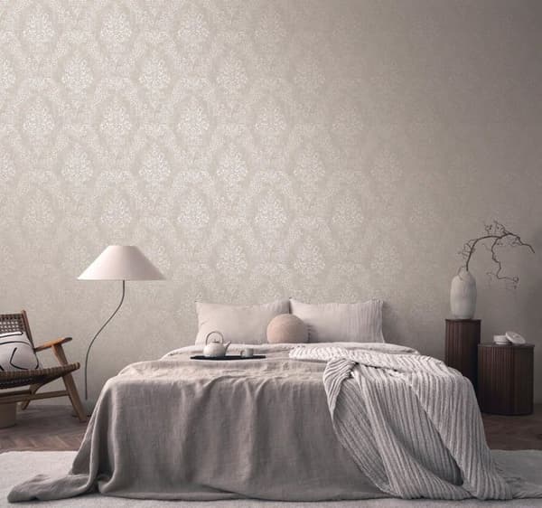 Non-woven tapet - beige - barock - Mönstrade tapeter - Pure Elegance - A.S