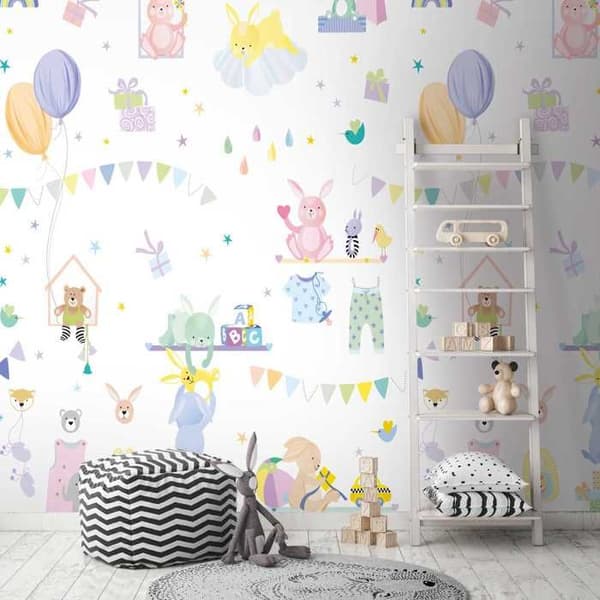 Panoramatapet The Wall 2 - A.S. CREATION - Djur - Vit - Non-woven