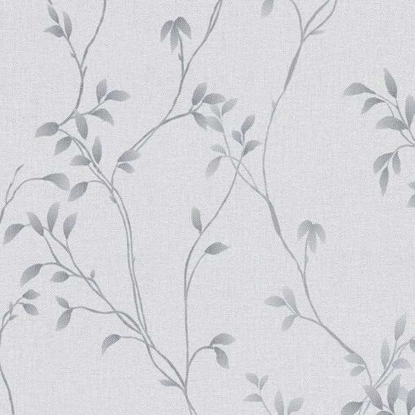 Non-woven tapeter - grå - träd / löv - Mönstrade tapeter - Pure Elegance - A.S