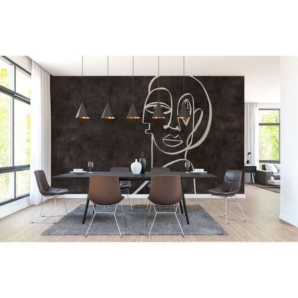 Papper M1-No.61311 digitaltryck brun grå abstrakt