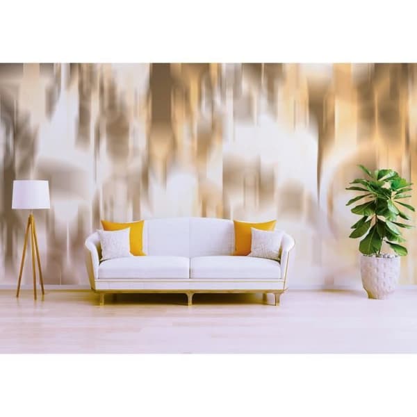 Abstrakt tapet M1-No.60095 Digitaltryck Orange Vit