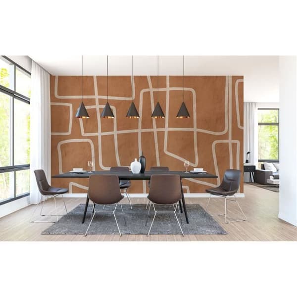 Tapet M1-No.61400 orange abstrakt digitaltryck