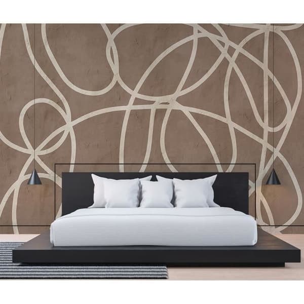 Tapet M1-No.61401 digitaltryck brunt beige abstrakt