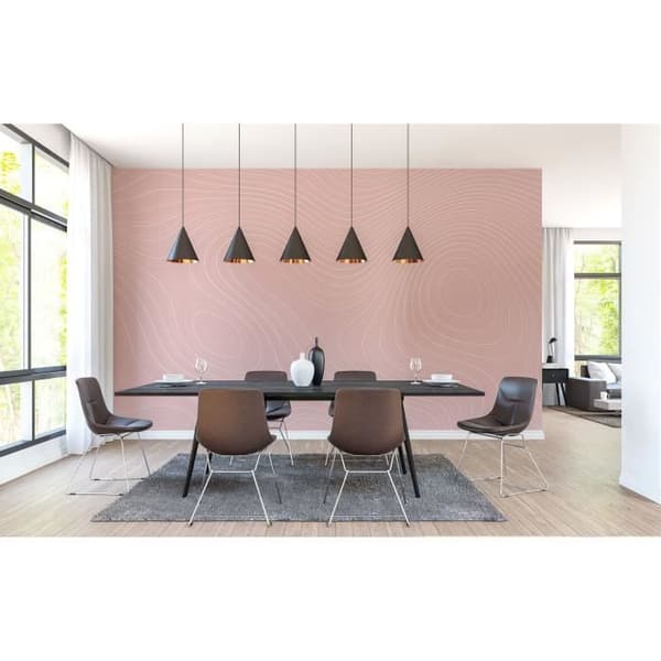 Abstrakt Tapet M1-No.60717 Digitaltryck Rosa Vit