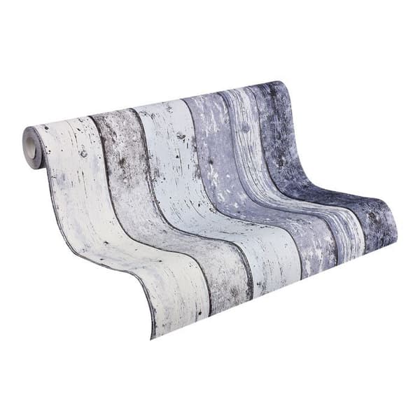 Träeffektstapet - Surf & Sail - Blå - 10,05 m x 0,53 m