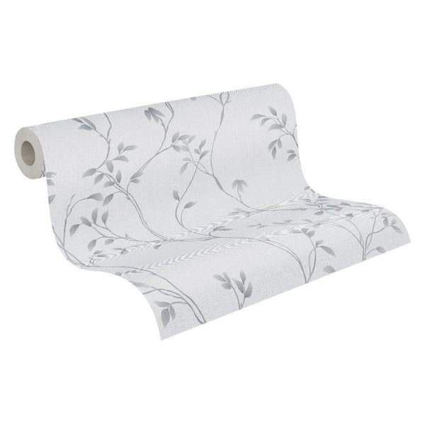 Non-woven tapeter - grå - träd / löv - Mönstrade tapeter - Pure Elegance - A.S