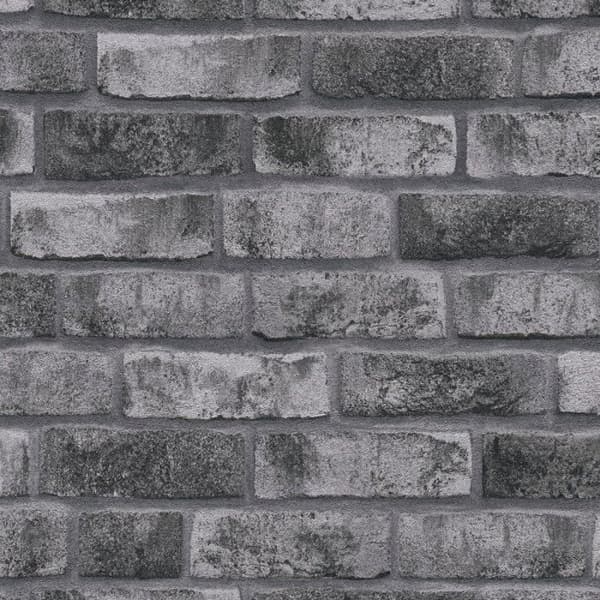 Non-woven tapeter - grå - stenimitation - Mönstrade tapeter - Elements II - A.S Création