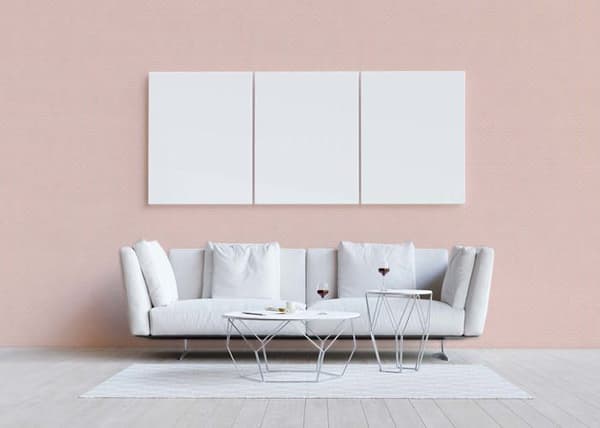 Tapet M1-No.656 Rosa Vit Geometrisk Design Tapet