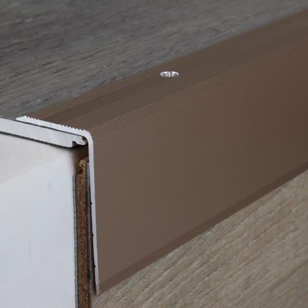 PROVISTON Trappsteg för golvbeläggning 30 x 22-52 x 1000 mm Silver