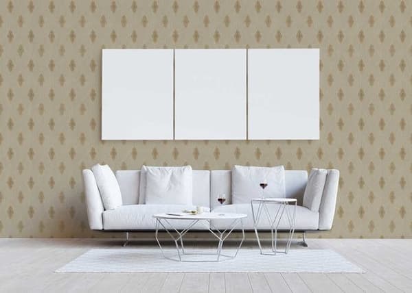 Barocktapet Gioele M1-No.2263 Beige Brons Klassisk Barock Ornament