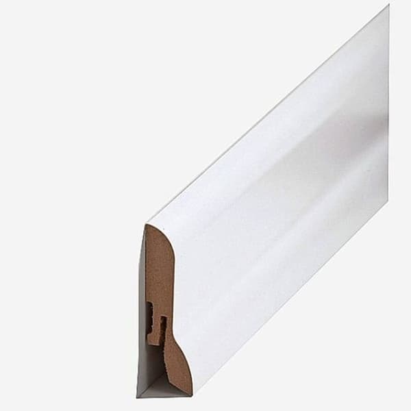 Plint 20 x 60 x 2500 mm MDF belagd Vit PROVISTON