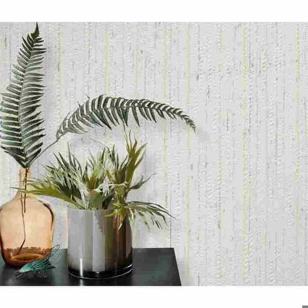 5879 - Tapet Duplex Textil Vit - Kollektion Habitat
