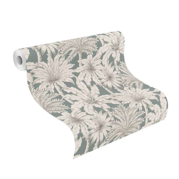 Rasch Selection 832723 Non-vävd tapet Botanisk 10.05 x 0.53 m Grå Grön