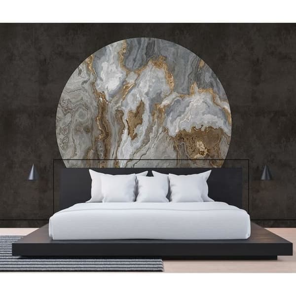 Fototapet Marmor M1-No.61268 digitaltryck guld grå stensyn