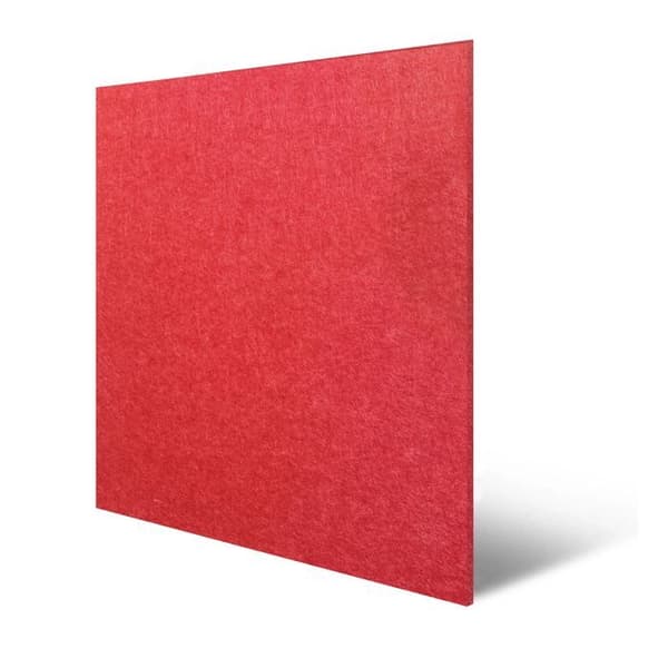 PROVISTON Modulär Väggen Akustisk Panel 6 x 520 x 520 mm Röd Uni Panel Röd uni