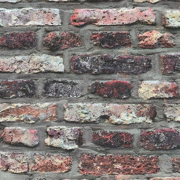 Non-woven tapeter - brun - stenimitation - Mönstrade tapeter - Elements II - A.S. Création