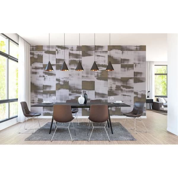 Abstrakt tapet M1-No.60672 Digitaltryck Brun Vit
